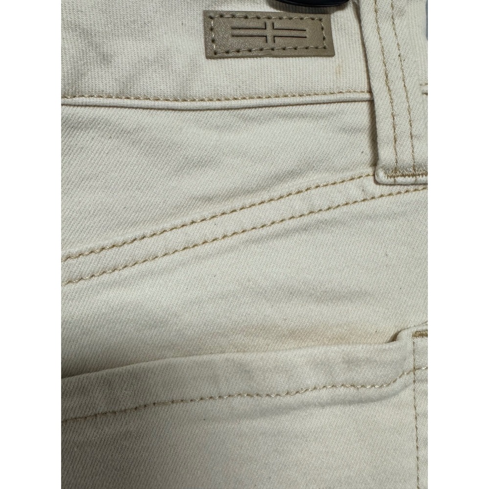 Liverpool Los Angeles Christine Hi-Rise Button Fly Denim Shorts Cream 2/26 Boho - Picture 6 of 7